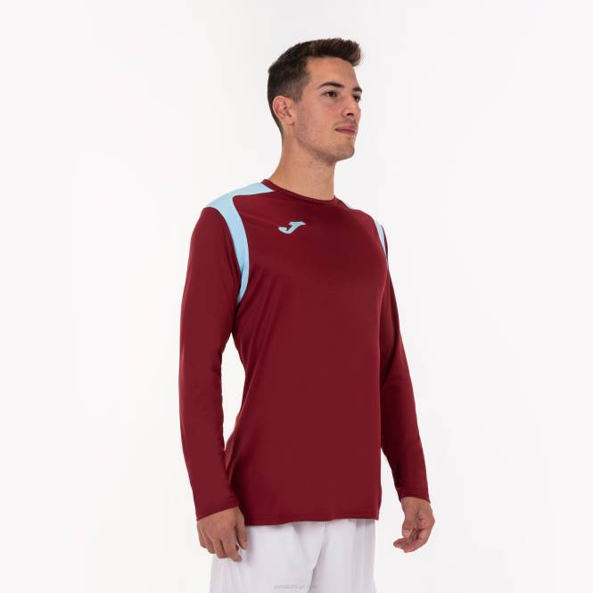 uzun kollu gömlek şampiyonluk v Joma bordo gök mavisi erkekler 0RJD3397