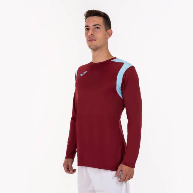 uzun kollu gömlek şampiyonluk v Joma bordo gök mavisi erkekler 0RJD3397