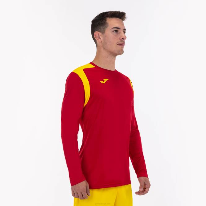 uzun kollu gömlek şampiyonluk v Joma kırmızı Sarı erkekler 0RJD1527