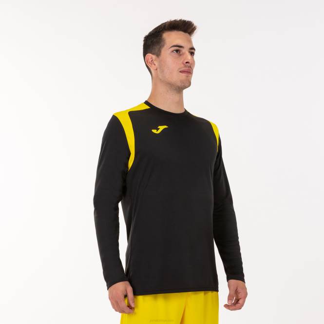 uzun kollu gömlek şampiyonluk v Joma siyah Sarı erkekler 0RJD3406