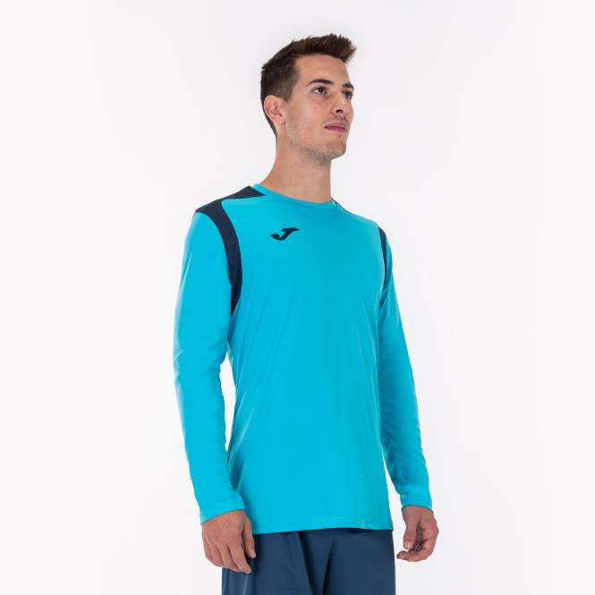 uzun kollu gömlek şampiyonluk v Joma turkuaz lacivert erkekler 0RJD630