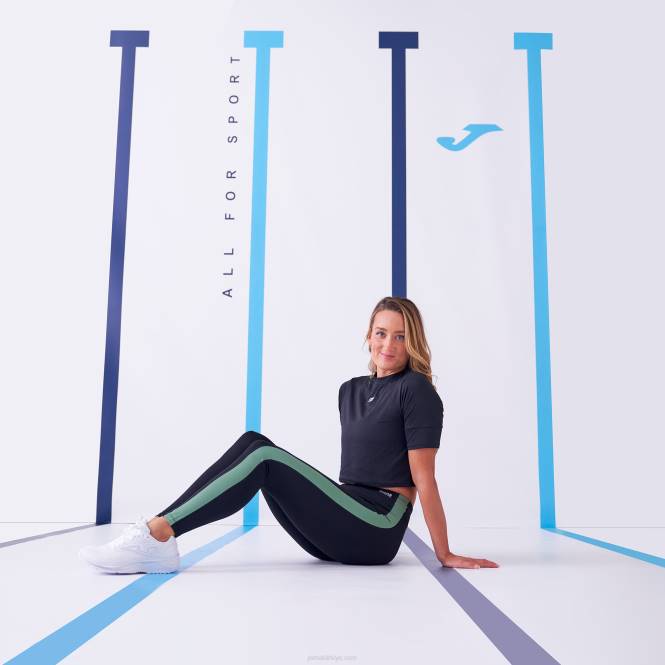 uzun tayt defne Joma siyah haki kadınlar 0RJD1927