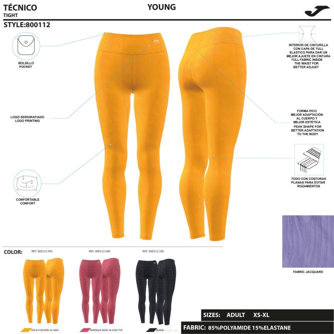 uzun tayt defne Joma turuncu kadınlar 0RJD1944