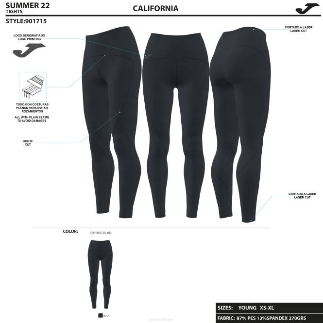 uzun tayt kaliforniya Joma siyah kadınlar 0RJD1620