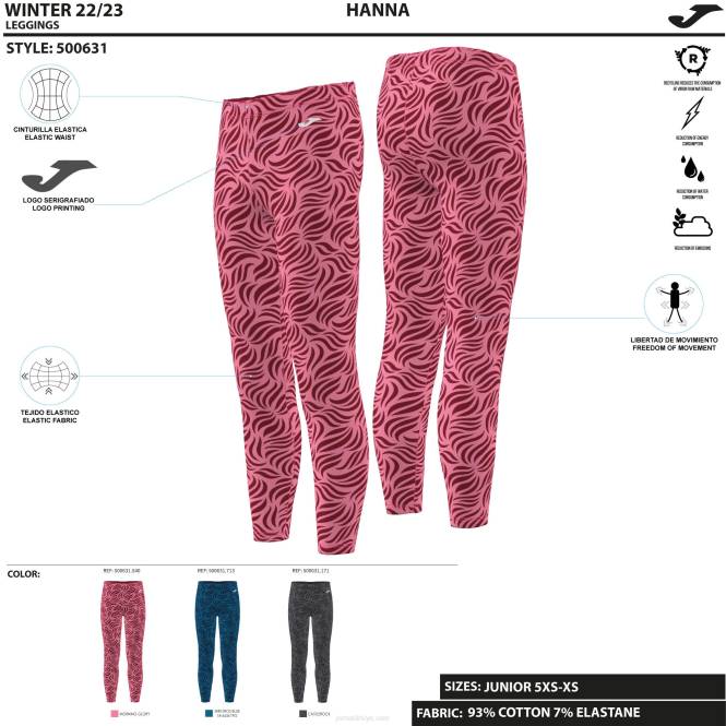 uzun tayt kız hanna Joma pembe0RJD2718