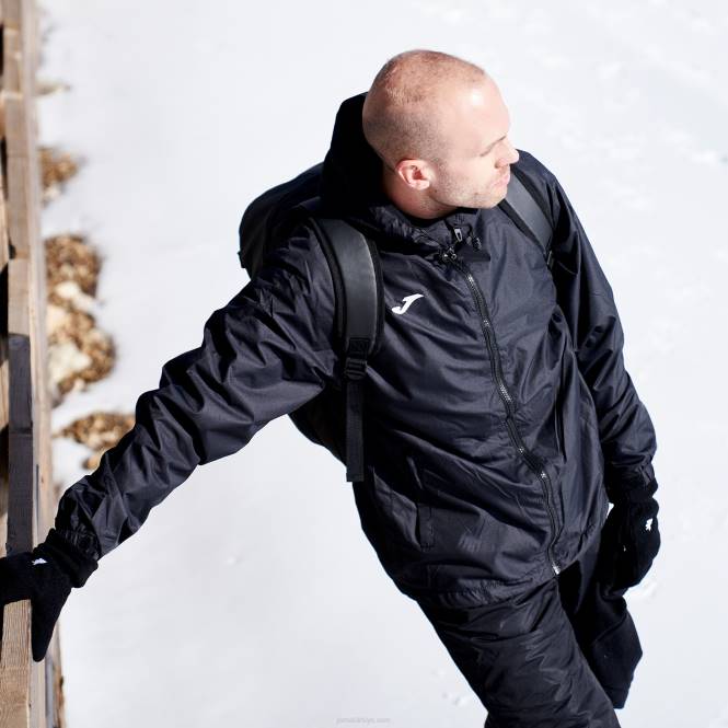 yağmurluk Joma siyah erkekler 0RJD4723