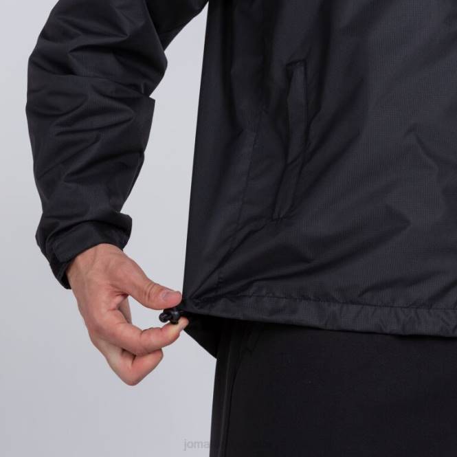 yağmurluk Joma siyah erkekler 0RJD57