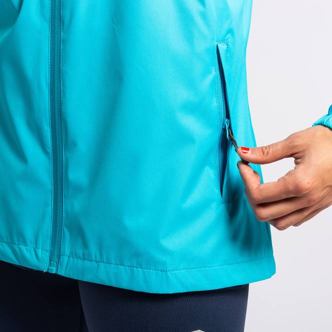 yağmurluk montreal Joma floresan turkuaz kadınlar 0RJD2283