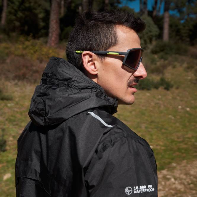 yağmurluk r-izi doğa Joma siyah erkekler 0RJD1130