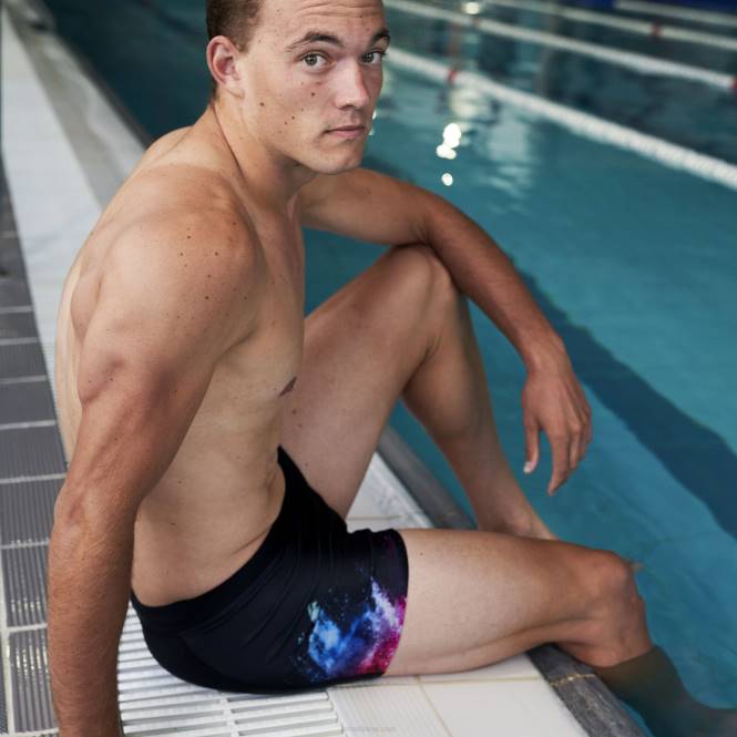 yüzme şortu sıçrama Joma siyah erkekler 0RJD3280