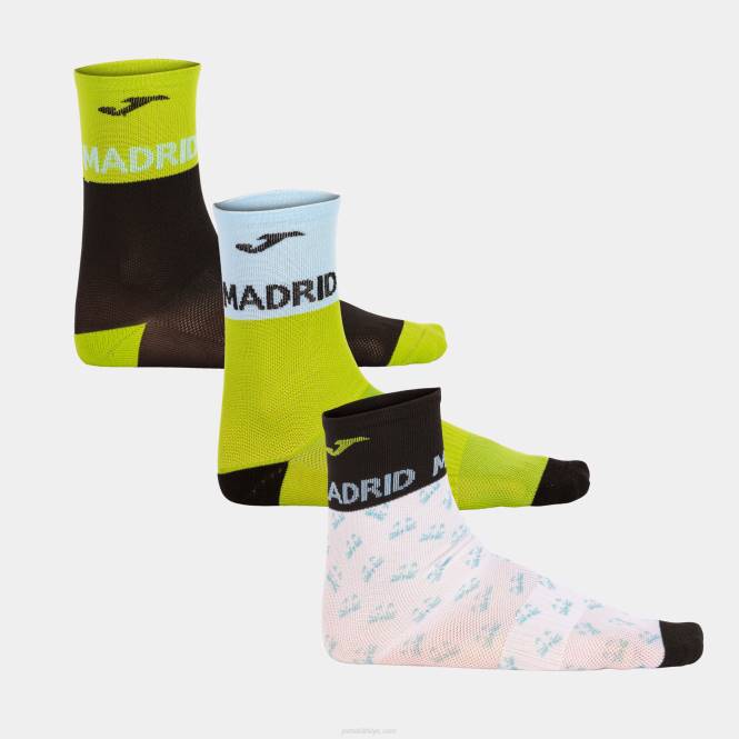 çorap madrid Joma siyah limon beyazı0RJD2406
