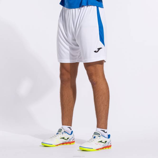 şort Joma beyaz kraliyet mavisi erkekler 0RJD3440