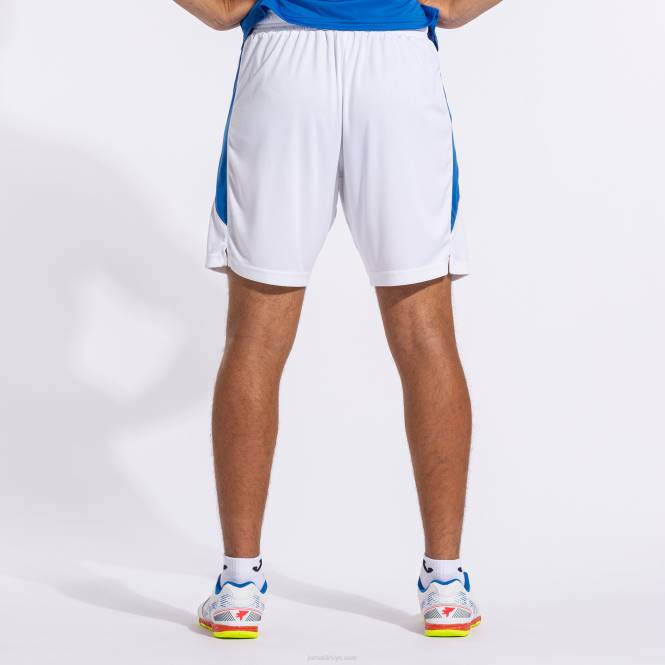 şort Joma beyaz kraliyet mavisi erkekler 0RJD3440
