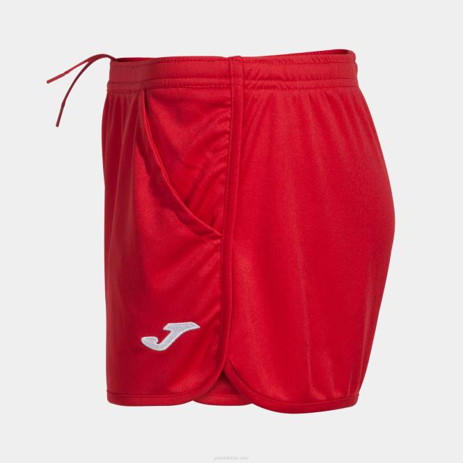 şort hobi Joma kırmızı kadınlar 0RJD1866