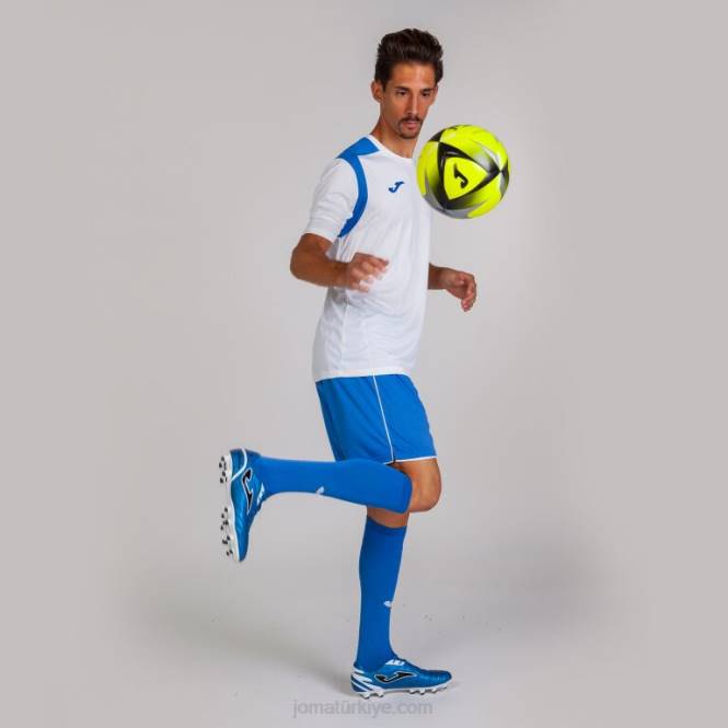 şort liga Joma kraliyet mavisi beyaz erkekler 0RJD559