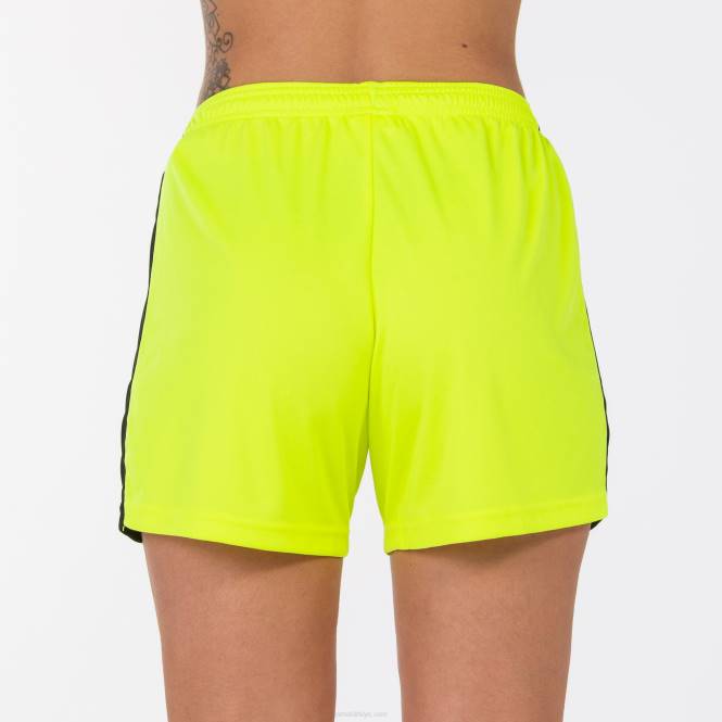 şort maksi Joma floresan sarı siyah kadınlar 0RJD2364