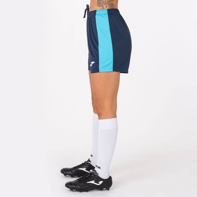 şort maksi Joma lacivert floresan turkuaz kadınlar 0RJD2198